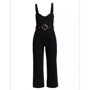 Staud Umbria Ponte One Piece Cropped Jumpsuit
